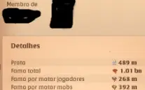 Conta Albion 600M(Prata) 1B(Fama) cursed>718 holy>697