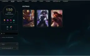Conta LoL 137 Campeões e 120 Skins (3 vitoriosas 1 hextec)