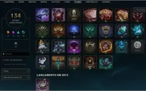 Conta LoL 137 Campeões e 120 Skins (3 vitoriosas 1 hextec)