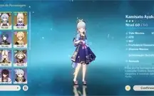 Genshim impact conta Hutao + ayaka + ganyu + kokomi Ar30