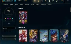 Fullacesso - Conta De 2013 - 90 Skins - Level 86 - 155 Champ