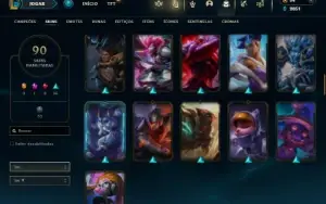 Fullacesso - Conta De 2013 - 90 Skins - Level 86 - 155 Champ