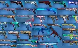 CONTA VALORANT COM KARAMBIT RARA + FACAS E SKINS