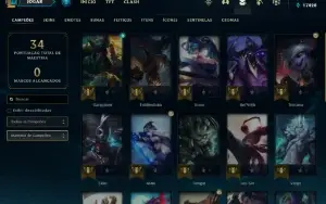Conta PLATINA 4 | 78% Win - Lol (League Of Legends) Elomoon