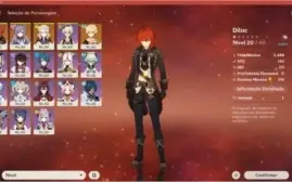 DILUC - KEQING - ALBEDO - HARPA - ESPADA CELESTIAL