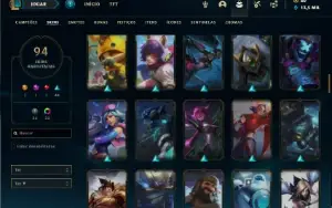 Conta ouro 3 com 110 Champs e 94 Skins ( MAIN SUP )