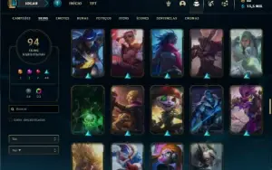 Conta ouro 3 com 110 Champs e 94 Skins ( MAIN SUP )