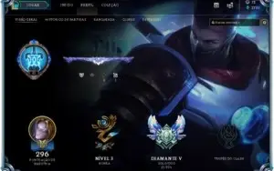 Conta League of Legends, Diamante V, 114 Champions, 45 skins