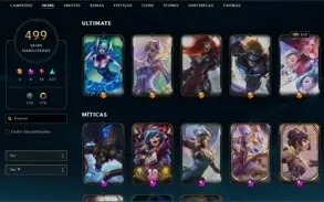 Conta LoL MESTRE 499 skins+cromas