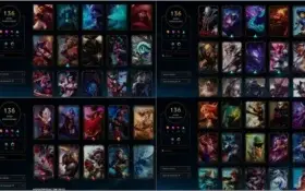 Conta lol diamante 3, 136 skins, todos champs