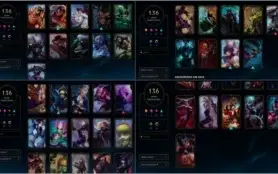 Conta lol diamante 3, 136 skins, todos champs