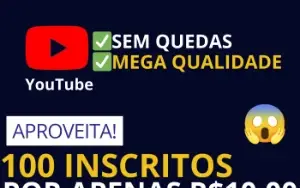 [Promoção] 100 Inscritos Youtube por apenas R$ 10,00