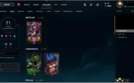 CONTA LEAGUE OF LEGENDS