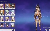 Conta com Diluc, Jean, Mona, Tighnilari, Rayden, Cyno e mais