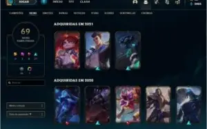 conta de lol e valorant