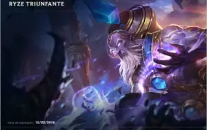 Conta lol diamante 1 com ryze triunfante