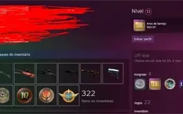 conta steam 5k skins csgo, trade ban, 20 anos steam