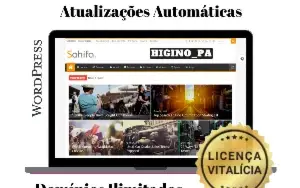 Tema WordPress Sahifa + Atualizações