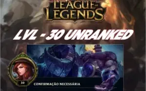 Conta Smurf League of Legends lol unranked lvl 30 + Brinde