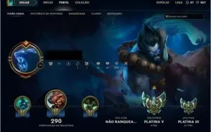 Conta League of Legends, Platina V e III