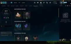 Conta LoL Lv 218 Ex Diamante 400 Skins - League of Legends -
