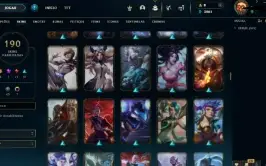 Conta League of Legends Nível 311 com 190 Skins!!!