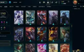 Conta League of Legends Nível 311 com 190 Skins!!!