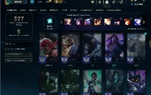 Unranked com 90 Champs e 43 Skins