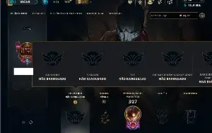 Unranked com 90 Champs e 43 Skins