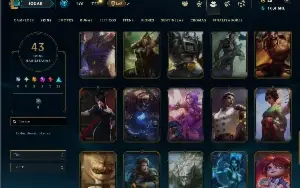Unranked com 90 Champs e 43 Skins