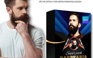 Mega Pack Barbearia - Canva - Templates Profissionais Para R