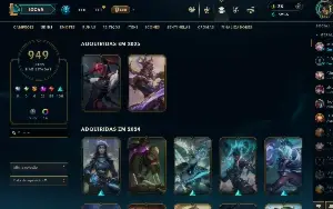 Conta LVL 557 e 949 skins