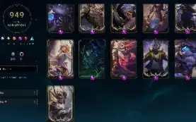 Conta LVL 557 e 949 skins