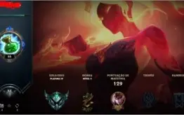 CONTA LEAGUE OF LEGENDS PLATINA IV (EMAIL) & VARIAS SKINS