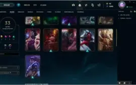 Conta de League Of legends com 33 Skins