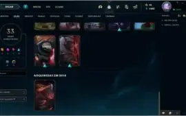 Conta de League Of legends com 33 Skins
