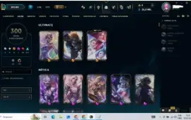 Conta no LEAGUE OF LEGENDS com 300 skins