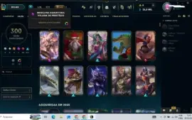 Conta no LEAGUE OF LEGENDS com 300 skins