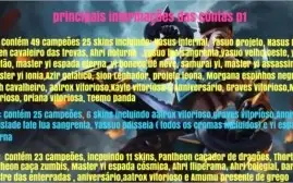 Contas de League of Legends muitas skins pelo menor preço