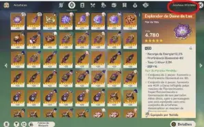 Conta genshin com 15 personagens 5Estrelas AR58