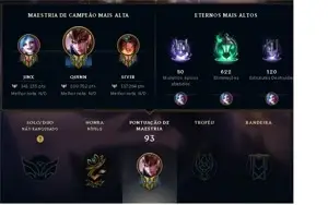 League of Legends Conta Nível 129 - Quase todos Champ