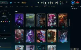 Conta Ouro 2 com 61 Skins LOL + Diamante 2 WR 42 Skins