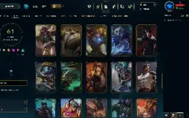 Conta Ouro 2 com 61 Skins LOL + Diamante 2 WR 42 Skins