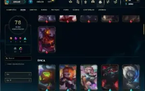 Ouro 4 com 120 Champs e 78 Skins ( JG / MID / ADC )