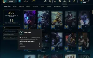 Ouro 4 com 120 Champs e 78 Skins ( JG / MID / ADC )