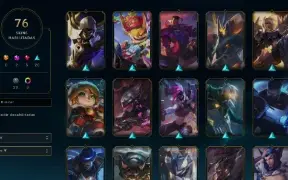 Full Acesso - LVL 368 - Todos Champions - 76 Skins