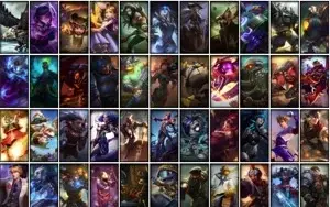 CONTA LEAGUE OF LEGENDS 223 SKINS VARIAS RARAS
