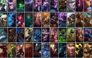CONTA LEAGUE OF LEGENDS 223 SKINS VARIAS RARAS