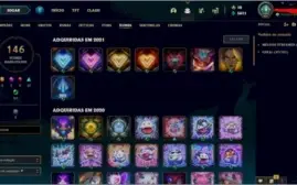 conta lol com 101 skins