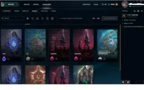 Conta League of Legends Diamante 5 77 skins 4 rune page